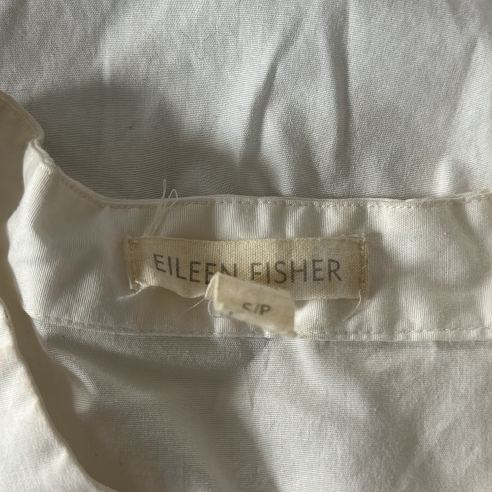 Eileen Fisher Sleeveless Poplin Top - sz S - Picture 5 of 6